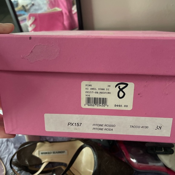 Paris Texas Maroon & Pink Python Pumps <3 - Picture 4 of 5